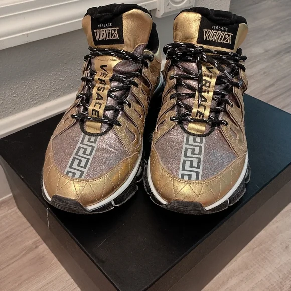 designer LIMITED EDITION VERSACE Trigreca Glitter sneaker